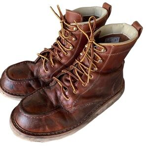Herman Survivors Oakridge Work Boots Brown Leather Steel Toe Men's Size 12